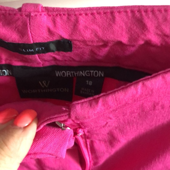 Hot pink ankle pants - Picture 3 of 3